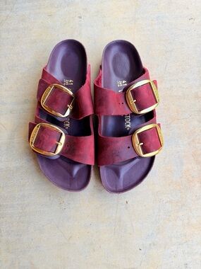 Birkenstock Arizona Zinfandel 41 100% Leather NWOT